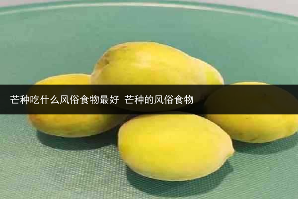 芒种吃什么风俗食物最好 芒种的风俗食物